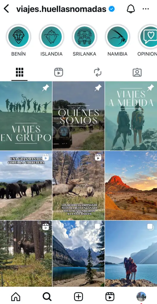 redes sociales agencia de viajes