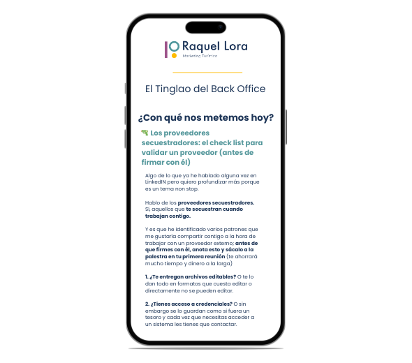 Marketing turistico -El Tinglao del Back Office